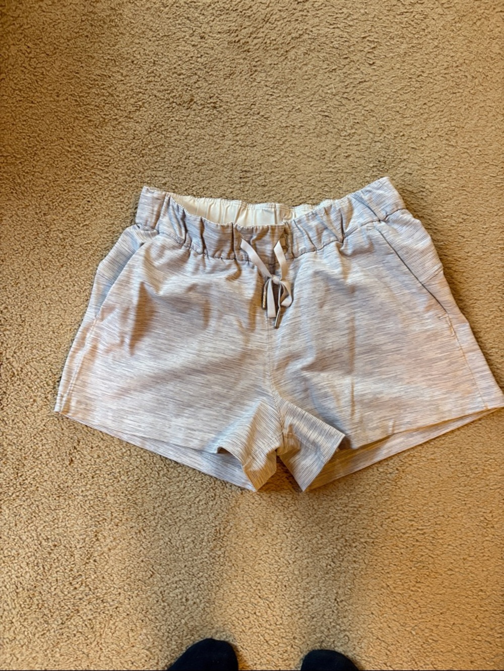 lululemon athletica Light Heather Gray Athletic Shorts